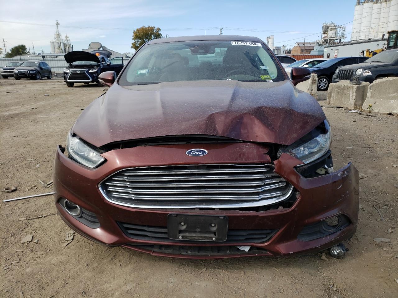 2015 Ford Fusion VIN 3FA6P0HDXFR103776 Copart auction photo, front end damage thumbnail 5