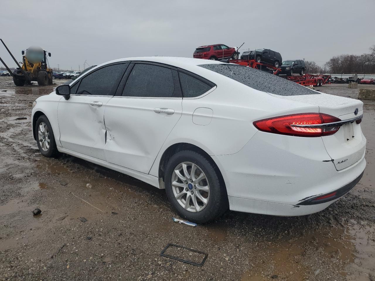 2017 Ford Fusion VIN 3FA6P0G72HR242153 Copart auction photo, side damage thumbnail 2