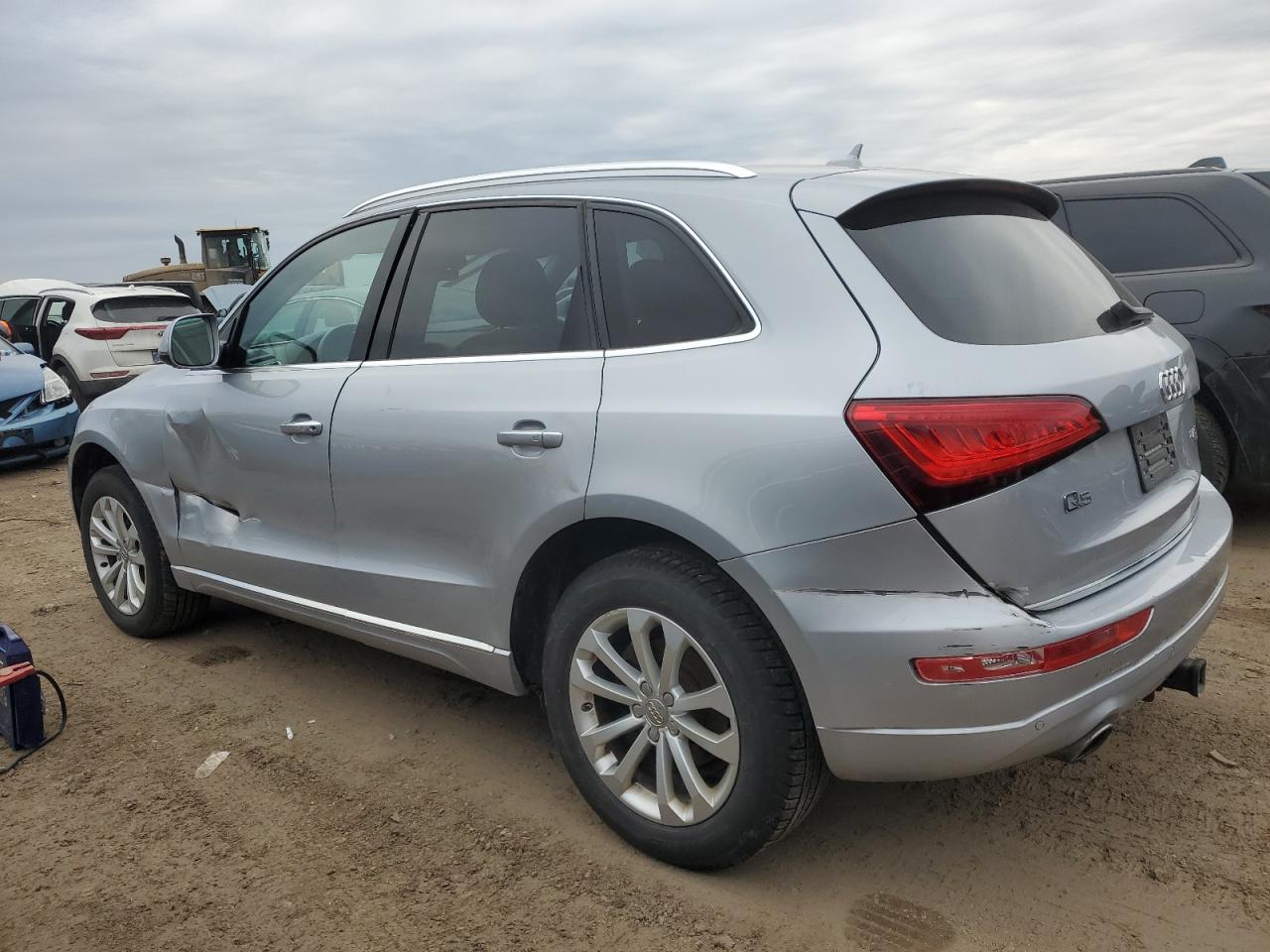 2015 Audi Q5 VIN WA1LFAFP7FA036402 Copart auction photo, side / rear end damage thumbnail 2