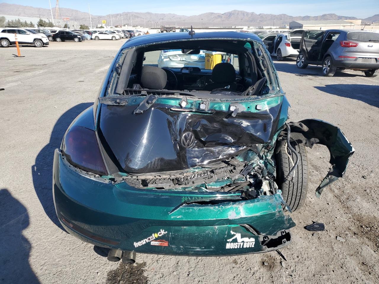 2017 Volkswagen Beetle VIN 3VWF17AT4HM624320 Copart auction photo, rear end damage thumbnail 6
