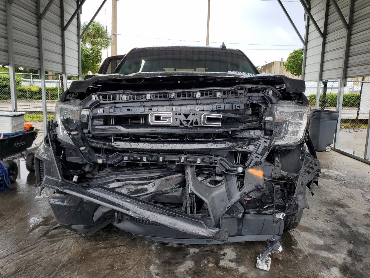 2021 GMC Sierra VIN 3GTP8CET8MG189123 Copart auction photo, front end / mechanical damage thumbnail 5