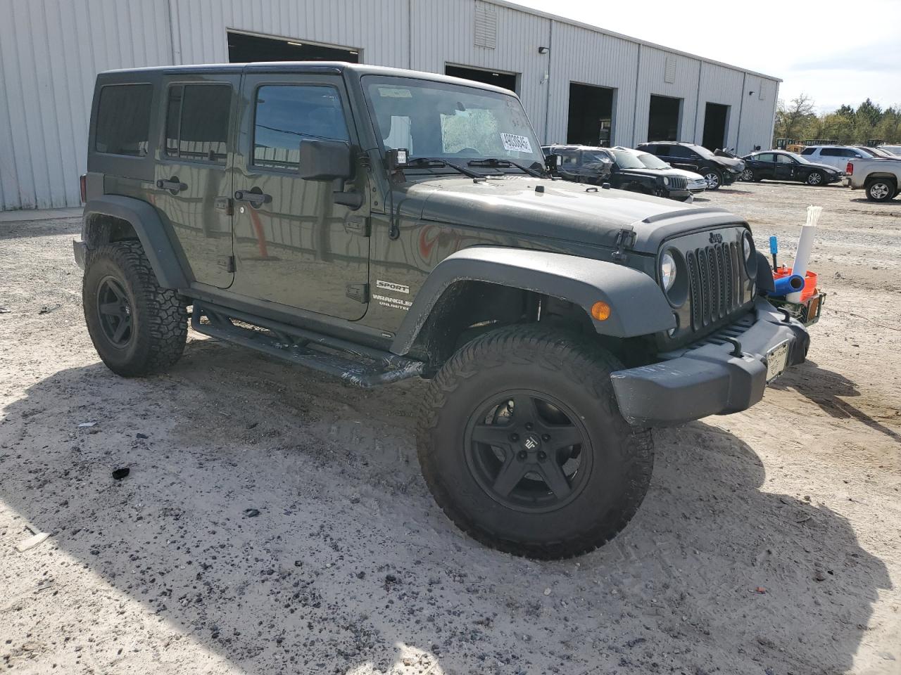 2015 Jeep Wrangler VIN 1C4BJWDGXFL688273 Copart auction photo, rear end / side damage thumbnail 4