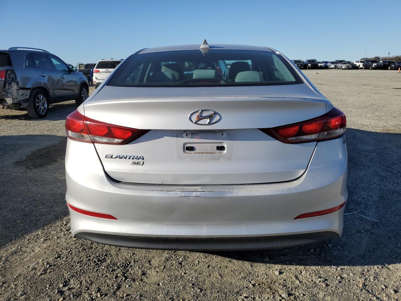 2017 Hyundai Elantra VIN KMHD74LF3HU094329 Copart auction photo, vandalism / rear end damage thumbnail 6