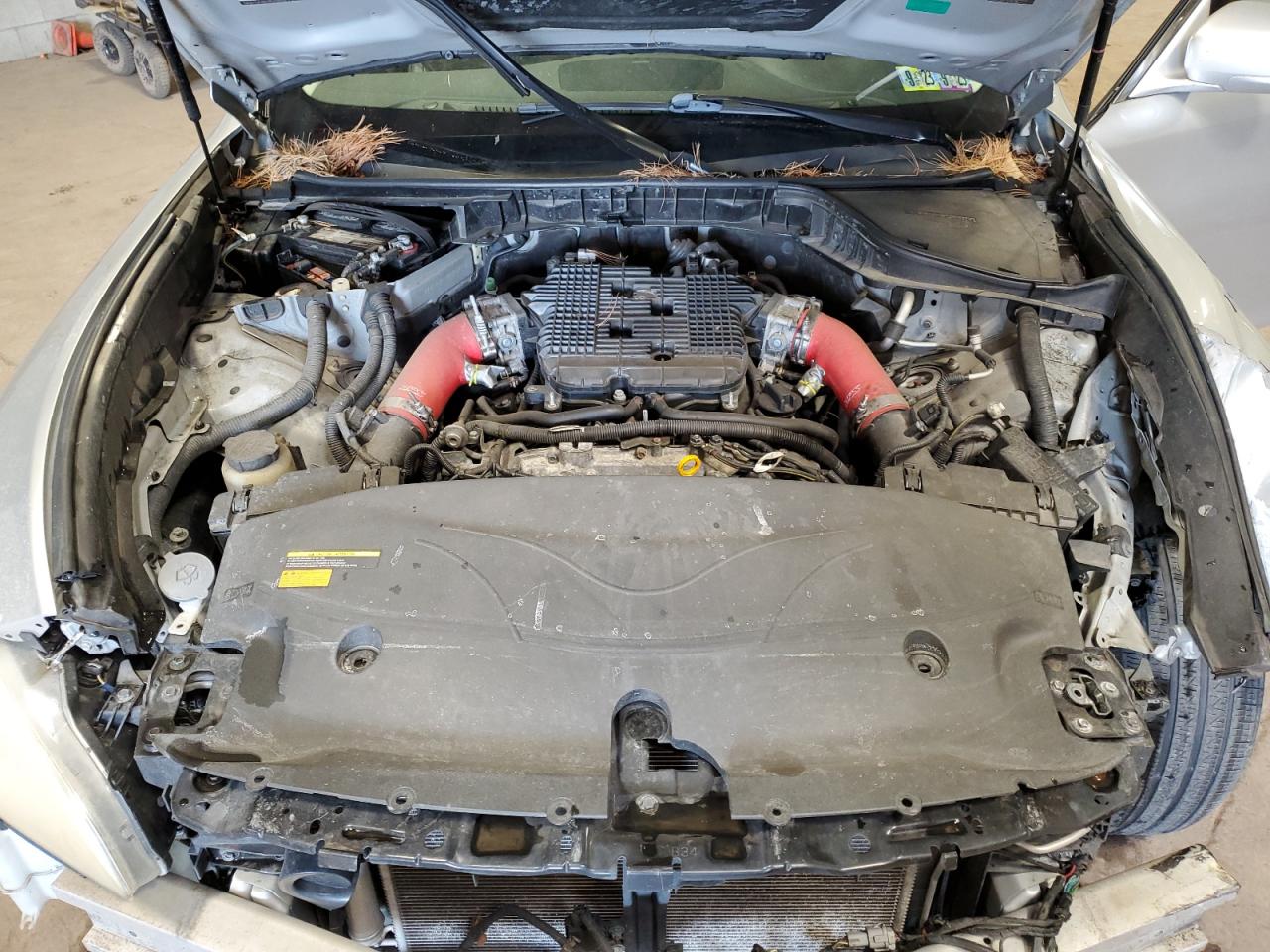 2012 Infiniti M VIN JN1BY1AR4CM393926 Copart auction photo, front end / side damage thumbnail 11