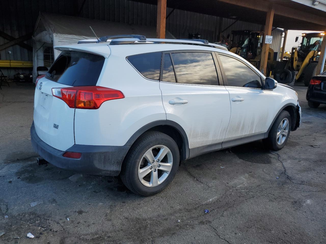 2014 Toyota RAV 4 VIN JTMRFREV9ED073866 Copart auction photo, front end / side damage thumbnail 3