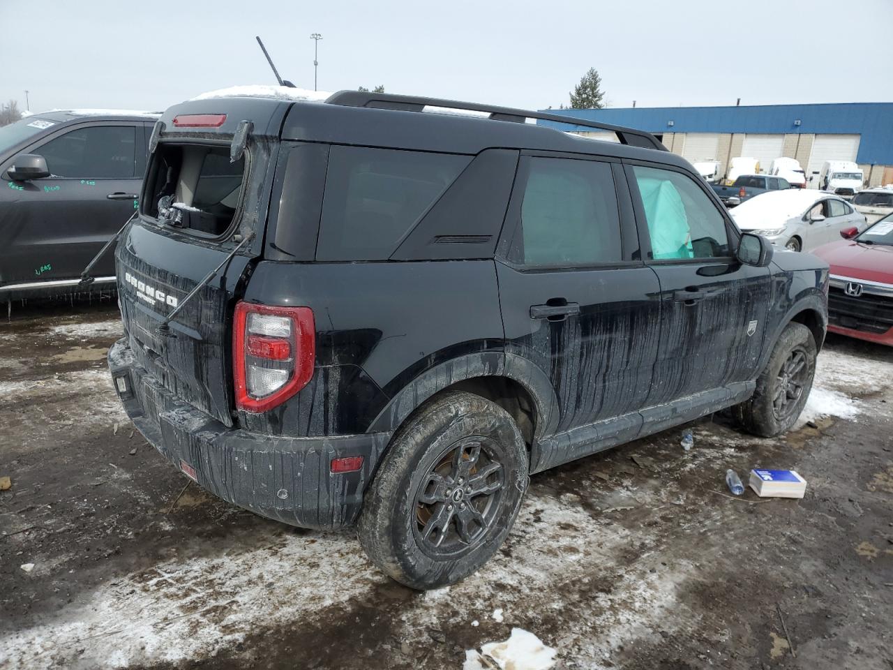 2022 Ford Bronco VIN 3FMCR9B6XNRE32378 Copart auction photo, rear end damage thumbnail 3