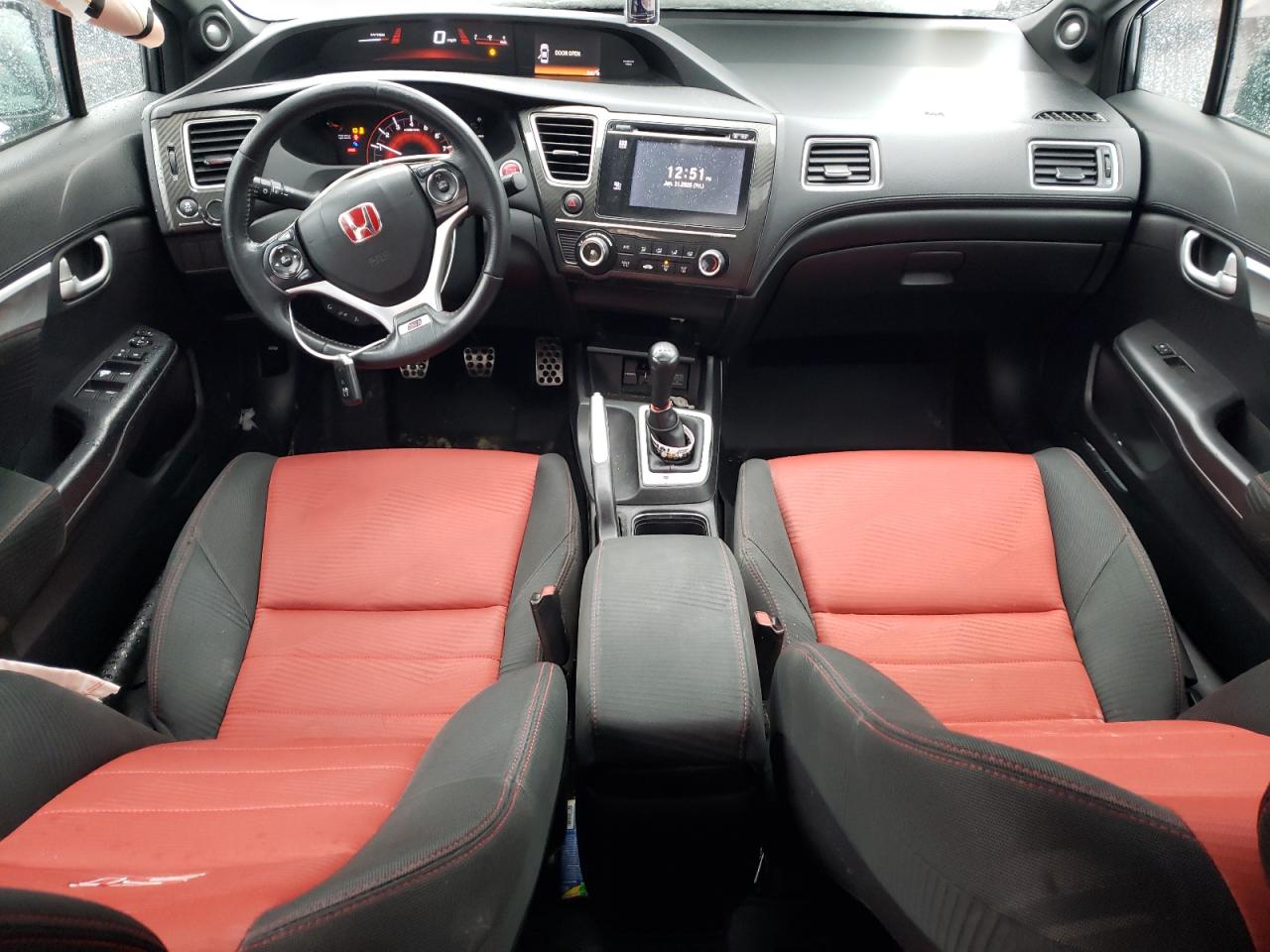2015 Honda Civic VIN 2HGFB6E50FH705317 Copart auction photo, side damage thumbnail 8