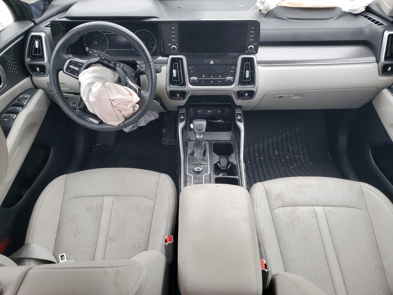 2022 KIA Sorento VIN 5XYRL4LC1NG131774 Copart auction photo, undercarriage / front end damage thumbnail 8