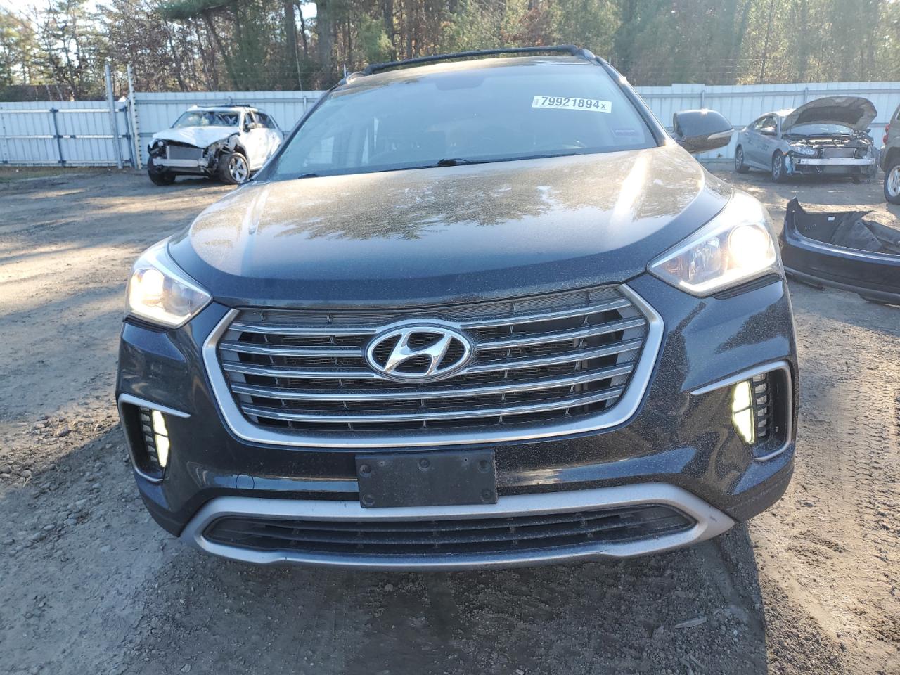 2018 Hyundai Santa Fe VIN KM8SNDHF8JU285739 Copart auction photo, side / rear end damage thumbnail 5