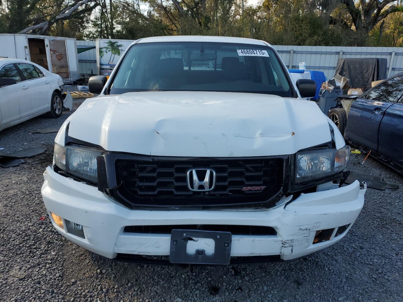 2014 Honda Ridgeline VIN 5FPYK1F71EB009717 Copart auction photo, front end damage thumbnail 5