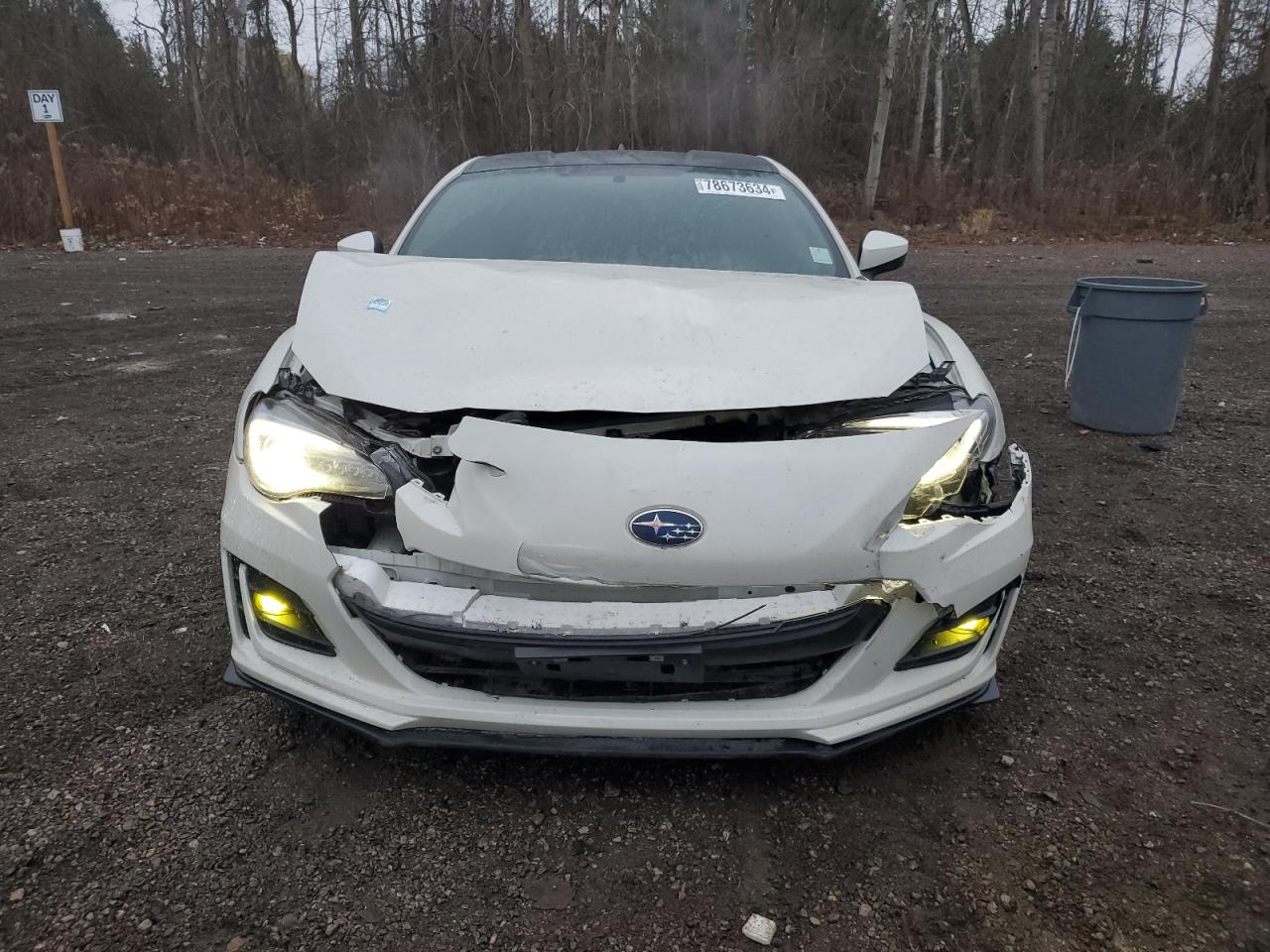 2018 Subaru BRZ VIN JF1ZCAC14J9601956 Copart auction photo, front end / side damage thumbnail 5