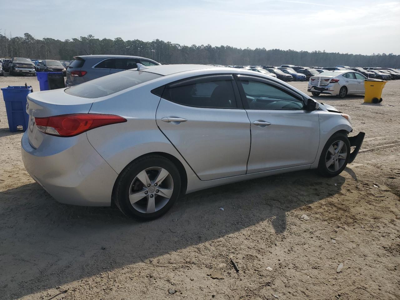 2013 Hyundai Elantra VIN 5NPDH4AE6DH395600 Copart auction photo, side / front end damage thumbnail 3