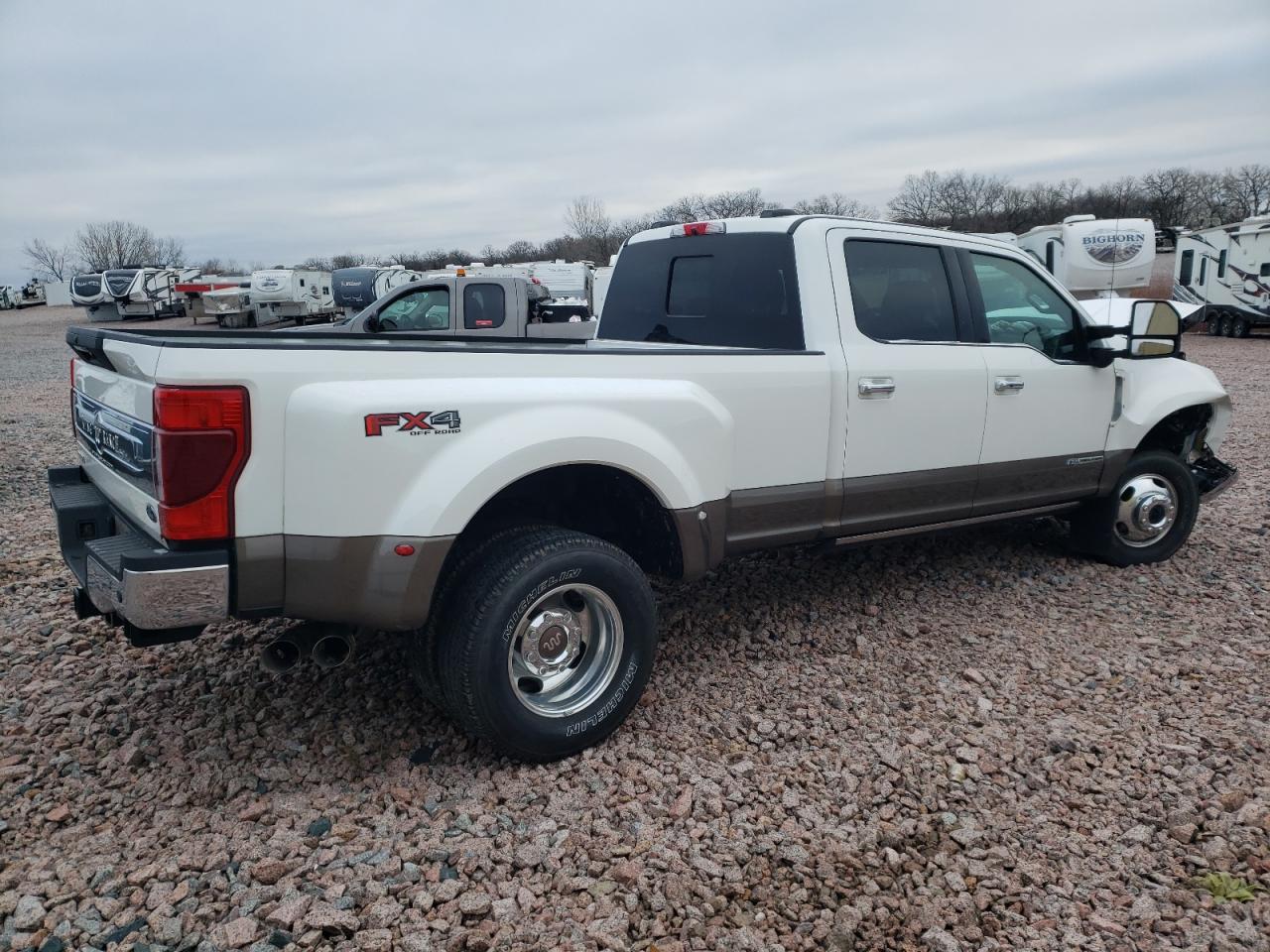 2020 Ford F350 VIN 1FT8W3DT9LED84617 Copart auction photo, front end / side damage thumbnail 3