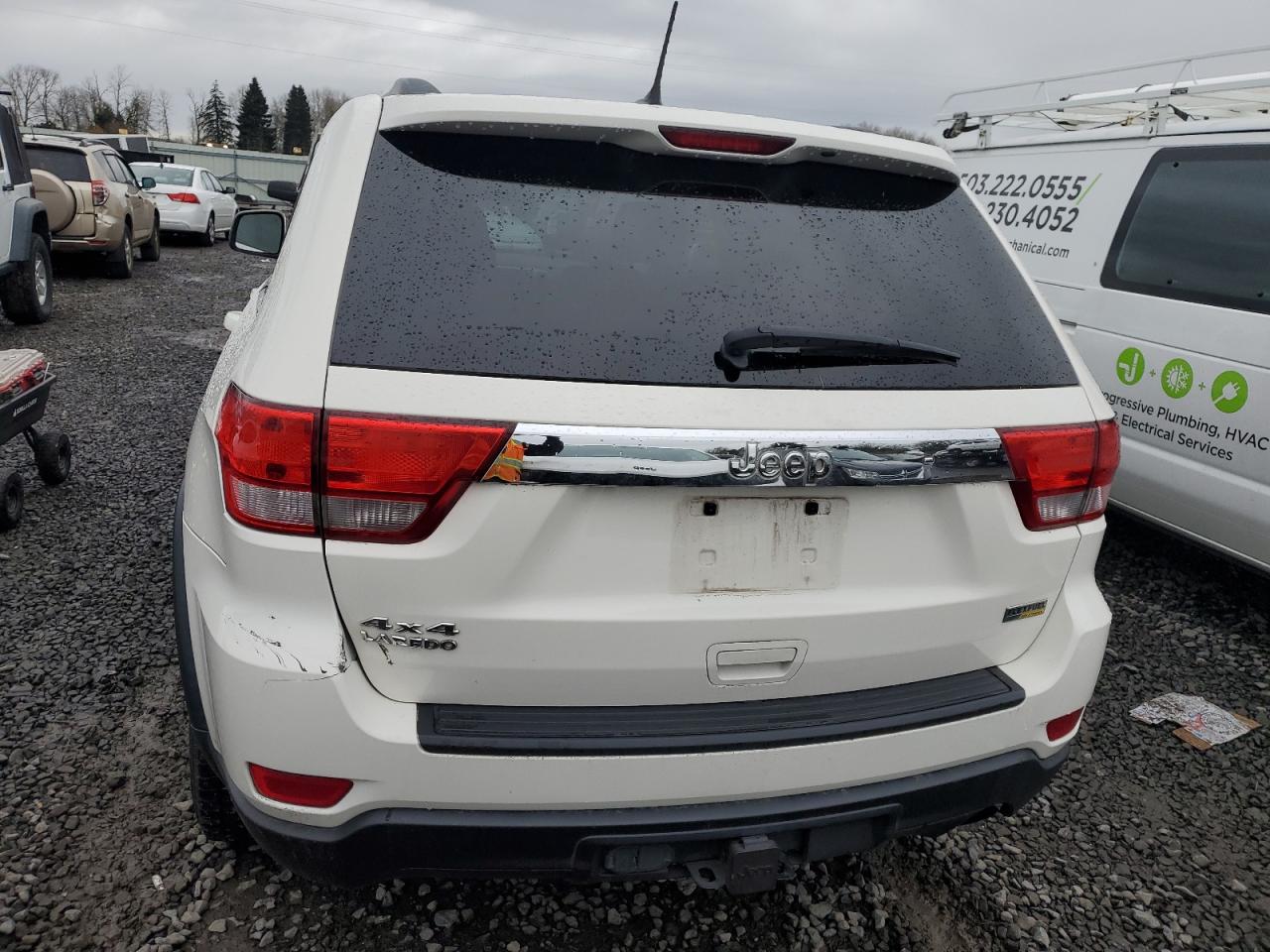 2012 Jeep Grand Cherokee VIN 1C4RJFAG7CC312273 Copart auction photo, all over / front end damage thumbnail 6
