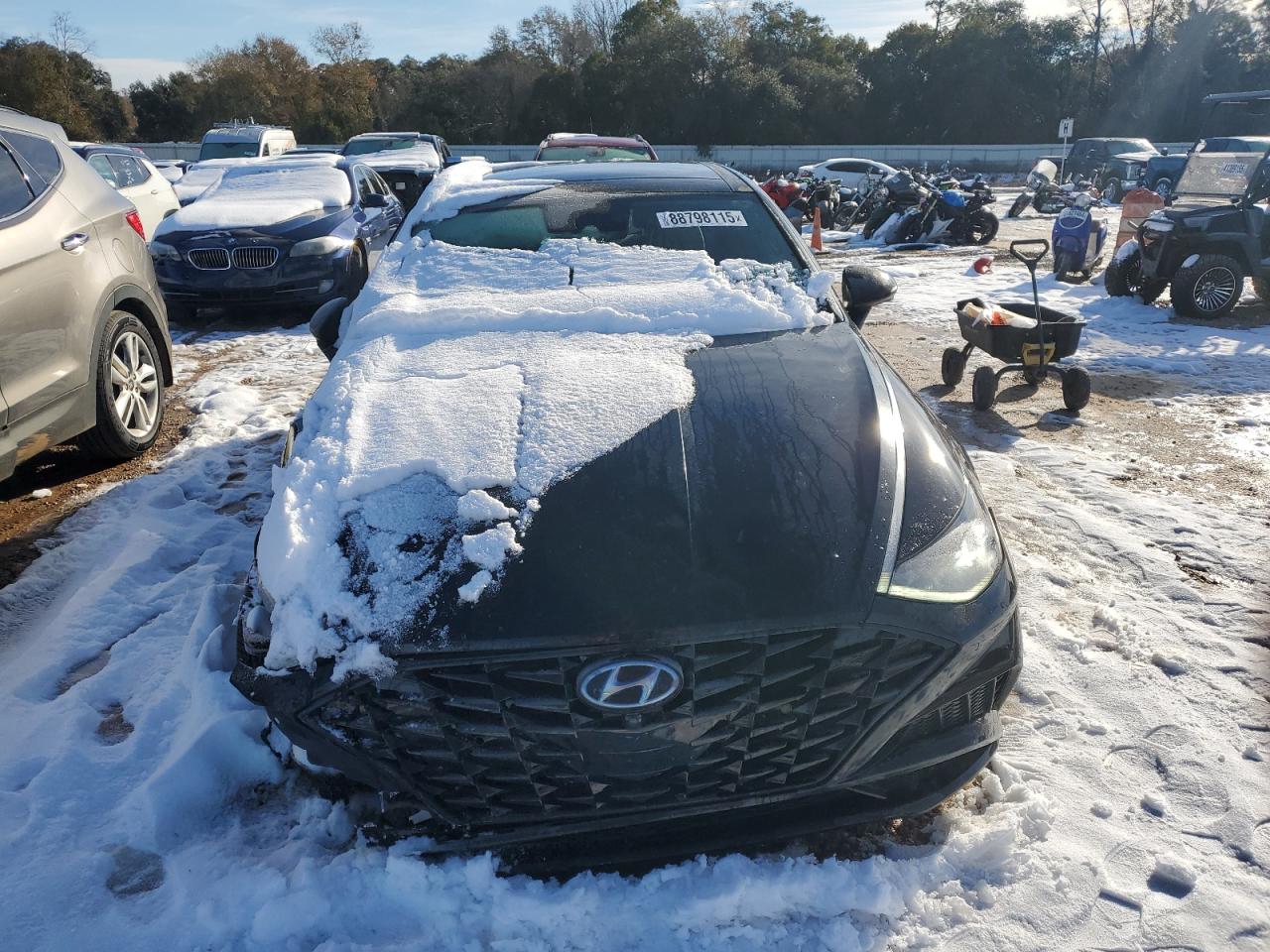 2020 Hyundai Sonata VIN 5NPEH4J20LH013148 Copart auction photo, front end damage thumbnail 5