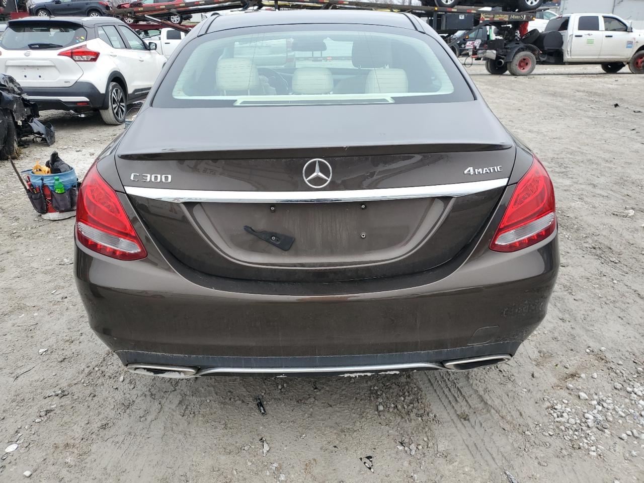 2016 Mercedes-Benz C-klasse VIN WDDWF4KB5GR164032 Copart auction photo, front end damage thumbnail 6