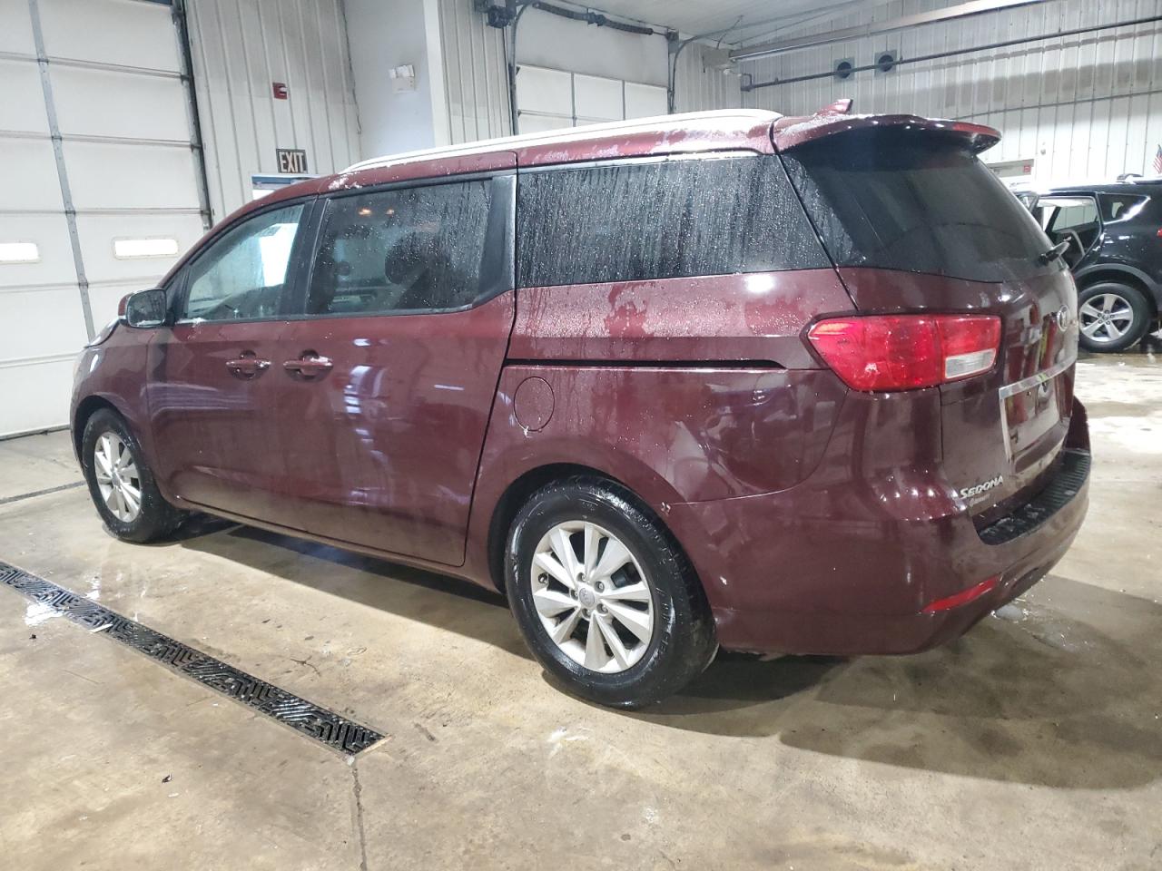 2016 KIA Sedona VIN KNDMB5C10G6121065 Copart auction photo, front end / side damage thumbnail 2