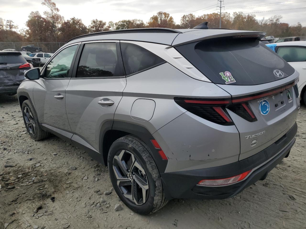 2022 Hyundai Tucson VIN KM8JFCA19NU049625 Copart auction photo, front end / side damage thumbnail 2