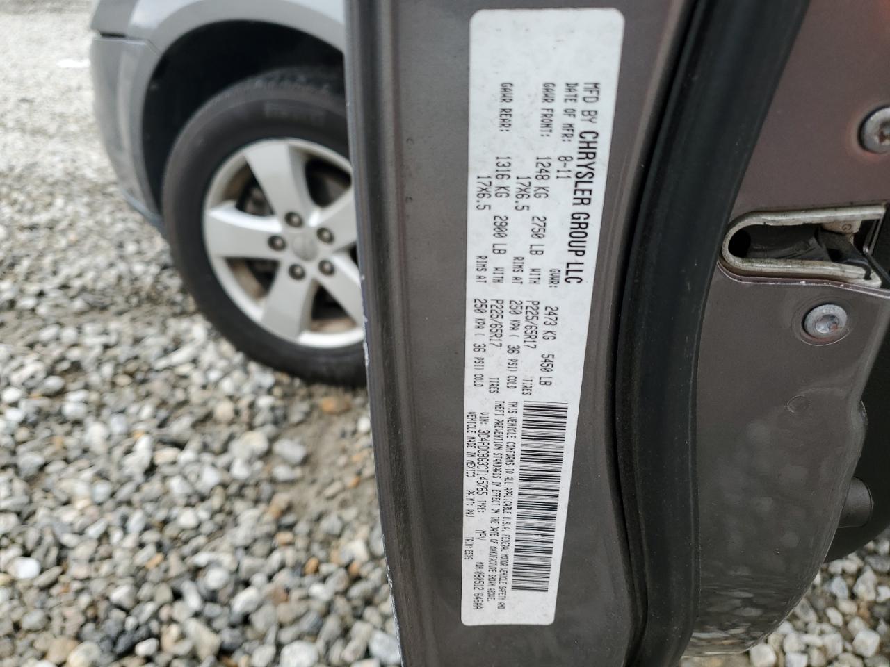 2012 Dodge Journey VIN 3C4PDCBG3CT145765 Copart auction photo, front end damage thumbnail 15