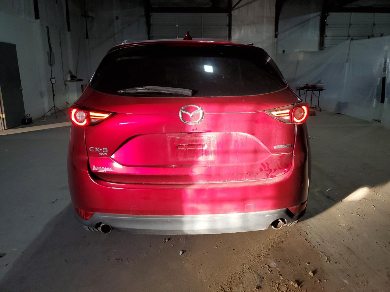 2020 Mazda CX-5 VIN JM3KFBAY5L0848166 Copart auction photo, top/roof damage thumbnail 6