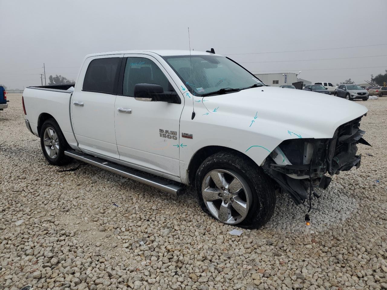 2017 RAM 1500 VIN 3C6RR6LT9HG658761 Copart auction photo, front end damage thumbnail 4