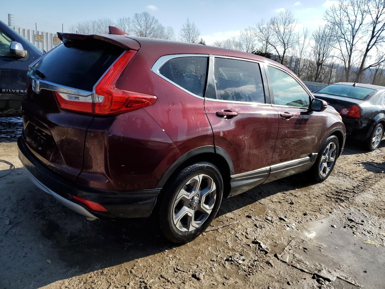 2019 Honda CR-V VIN 7FARW1H85KE028522 Copart auction photo, side damage thumbnail 3