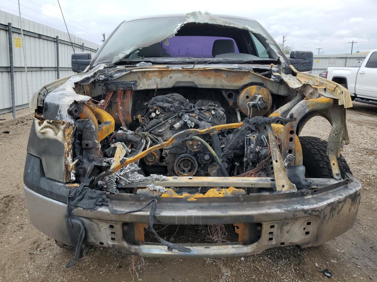 2013 Ford F-150 VIN 1FTMF1CM4DFC79296 Copart auction photo, burn - engine / burn damage thumbnail 5