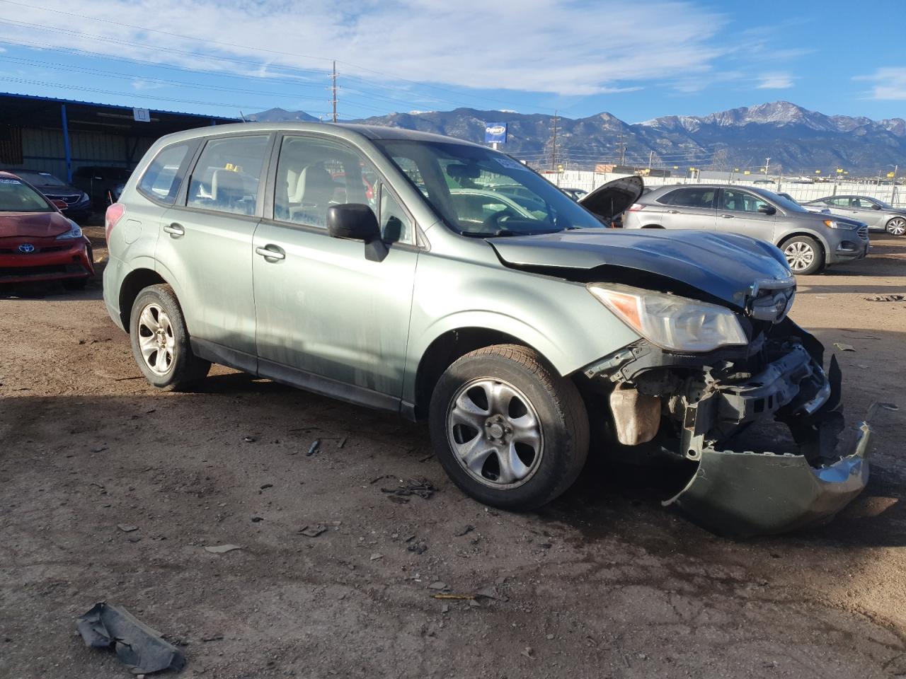 2014 Subaru Forester VIN JF2SJAAC8EH545247 Copart auction photo, front end damage thumbnail 4