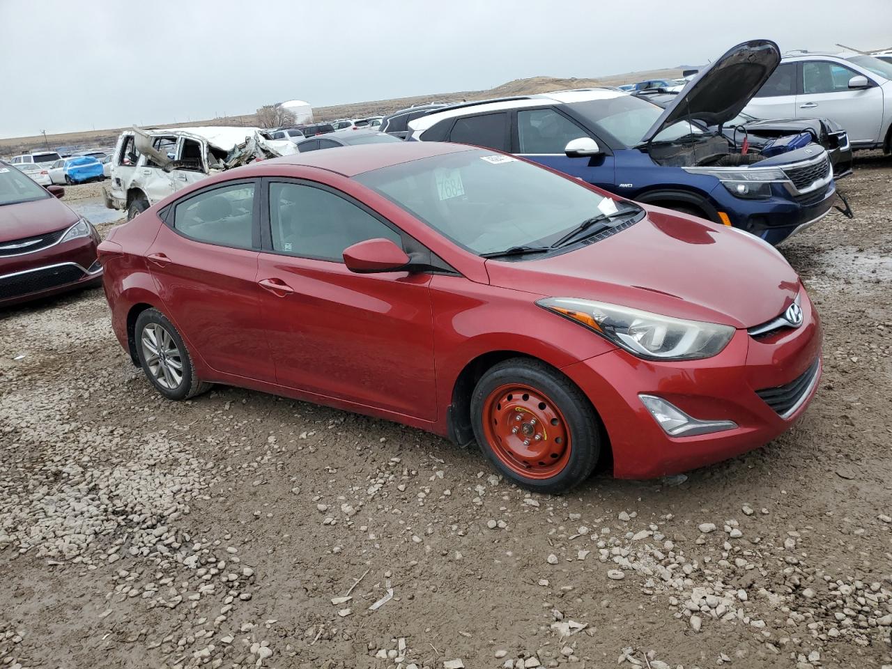2016 Hyundai Elantra VIN 5NPDH4AE4GH704503 Copart auction photo, mechanical damage thumbnail 4