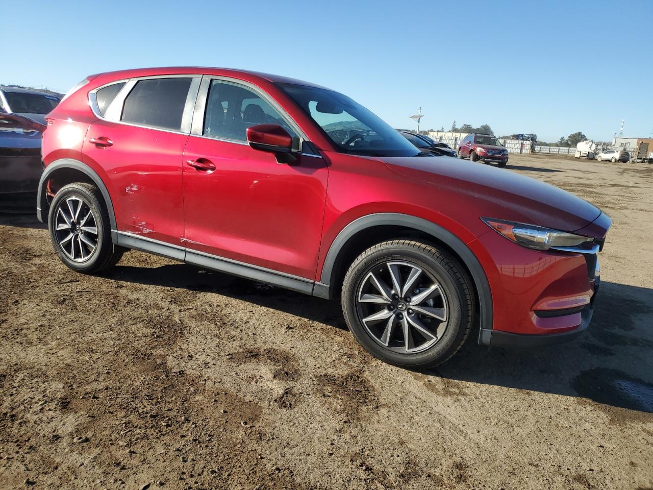 2018 Mazda CX-5 VIN JM3KFACM7J0413862 Copart auction photo, front end damage thumbnail 4