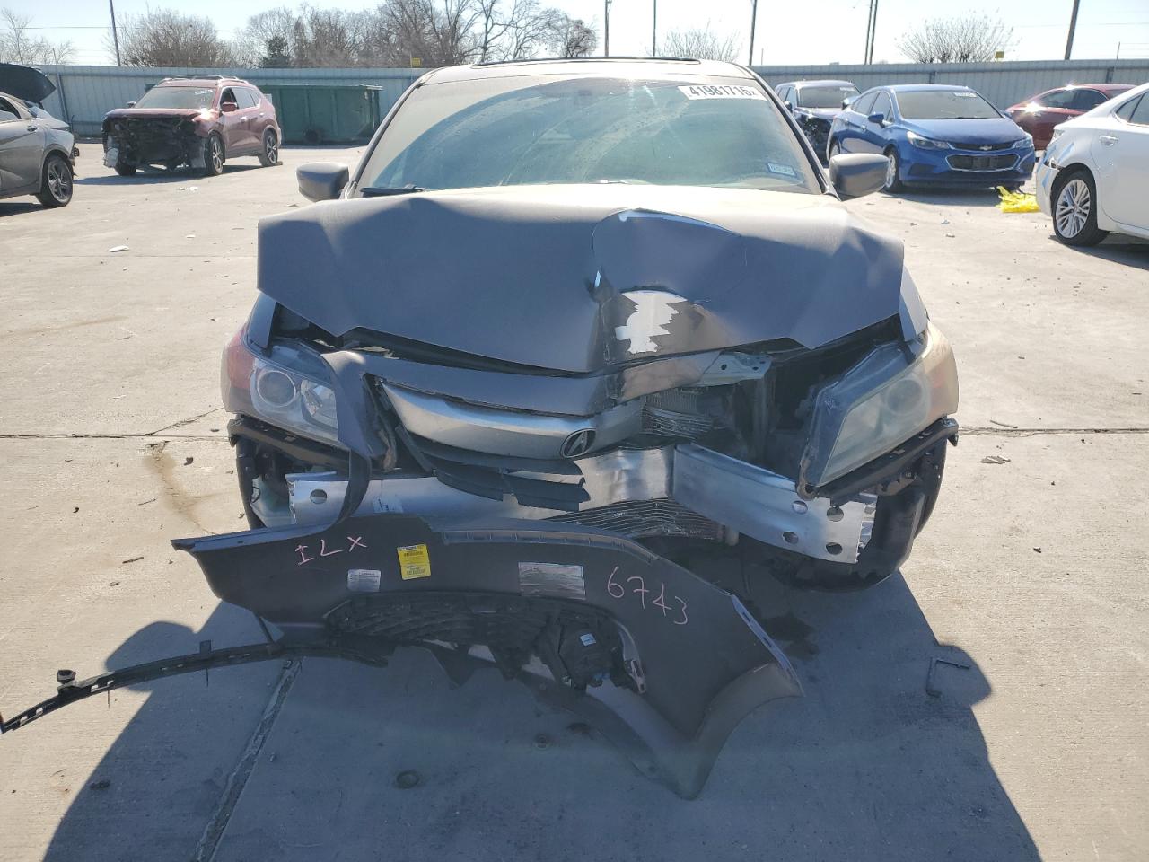 2014 Acura ILX VIN 19VDE1F5XEE009033 Copart auction photo, front end damage thumbnail 5