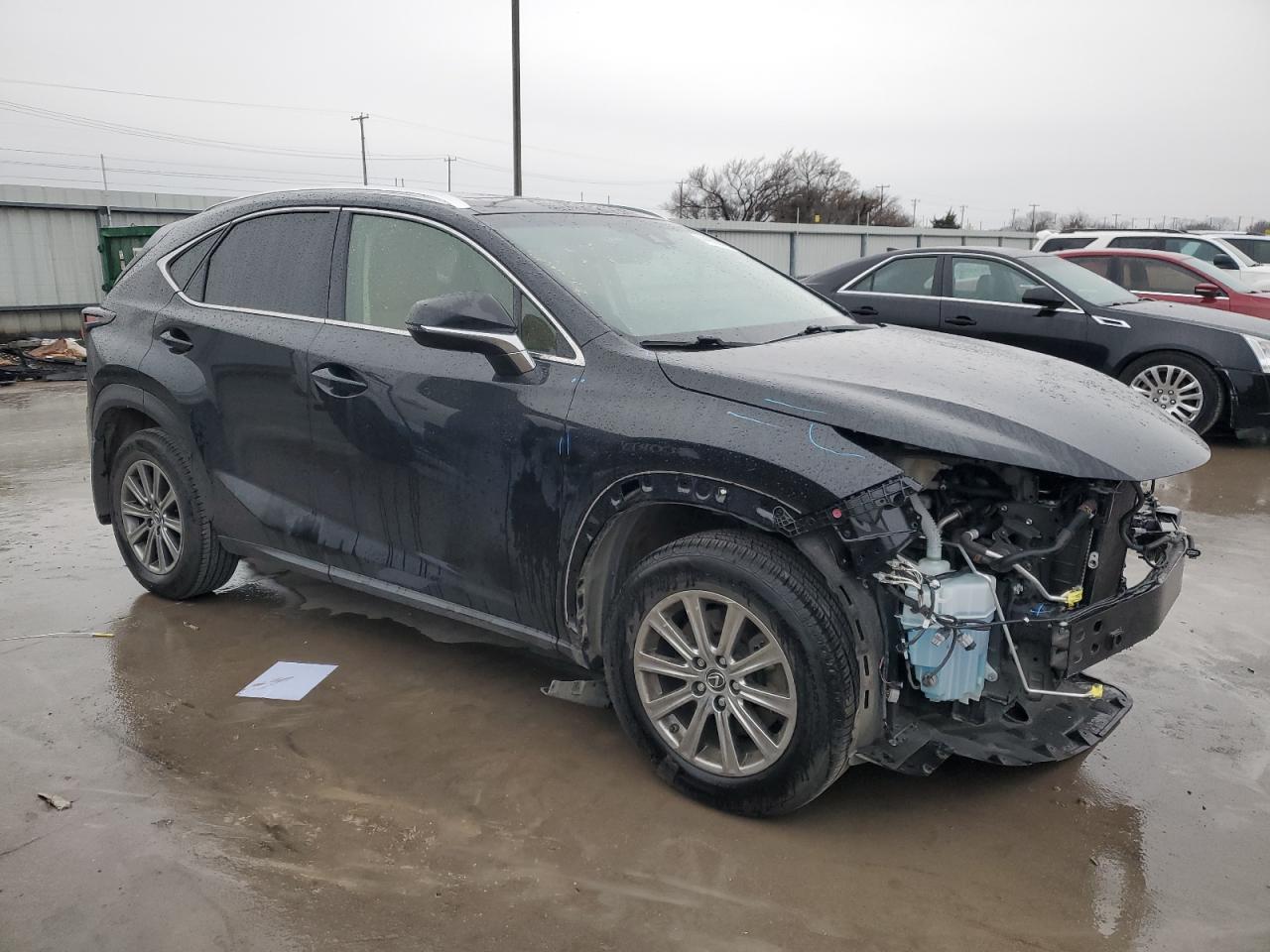 2019 Lexus NX VIN JTJBARBZ2K2189860 Copart auction photo, front end / side damage thumbnail 4