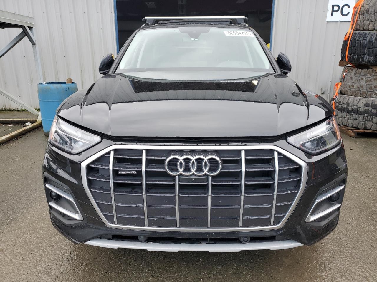 2021 Audi Q5 VIN WA1BAAFY2M2005830 Copart auction photo, side / rear end damage thumbnail 5