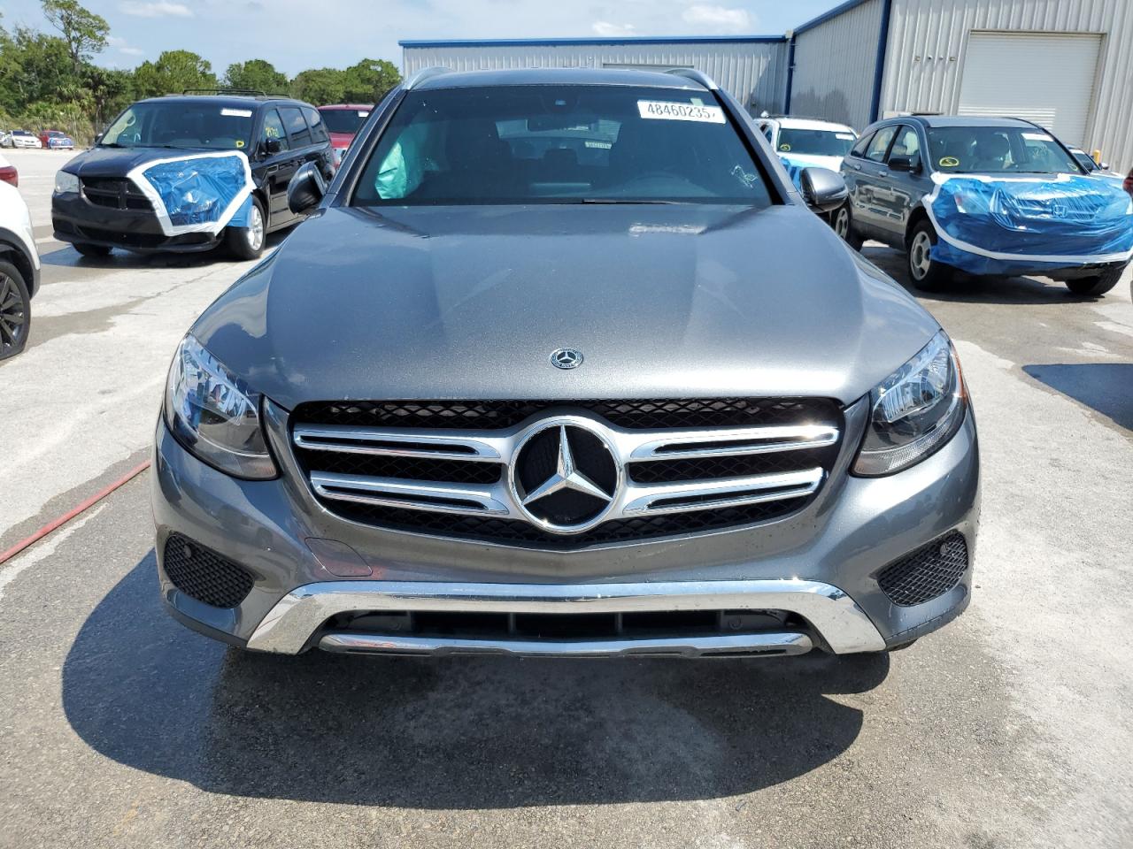 2019 Mercedes-Benz GLC VIN WDC0G4JB6KF667801 Copart auction photo, side / hail damage thumbnail 5