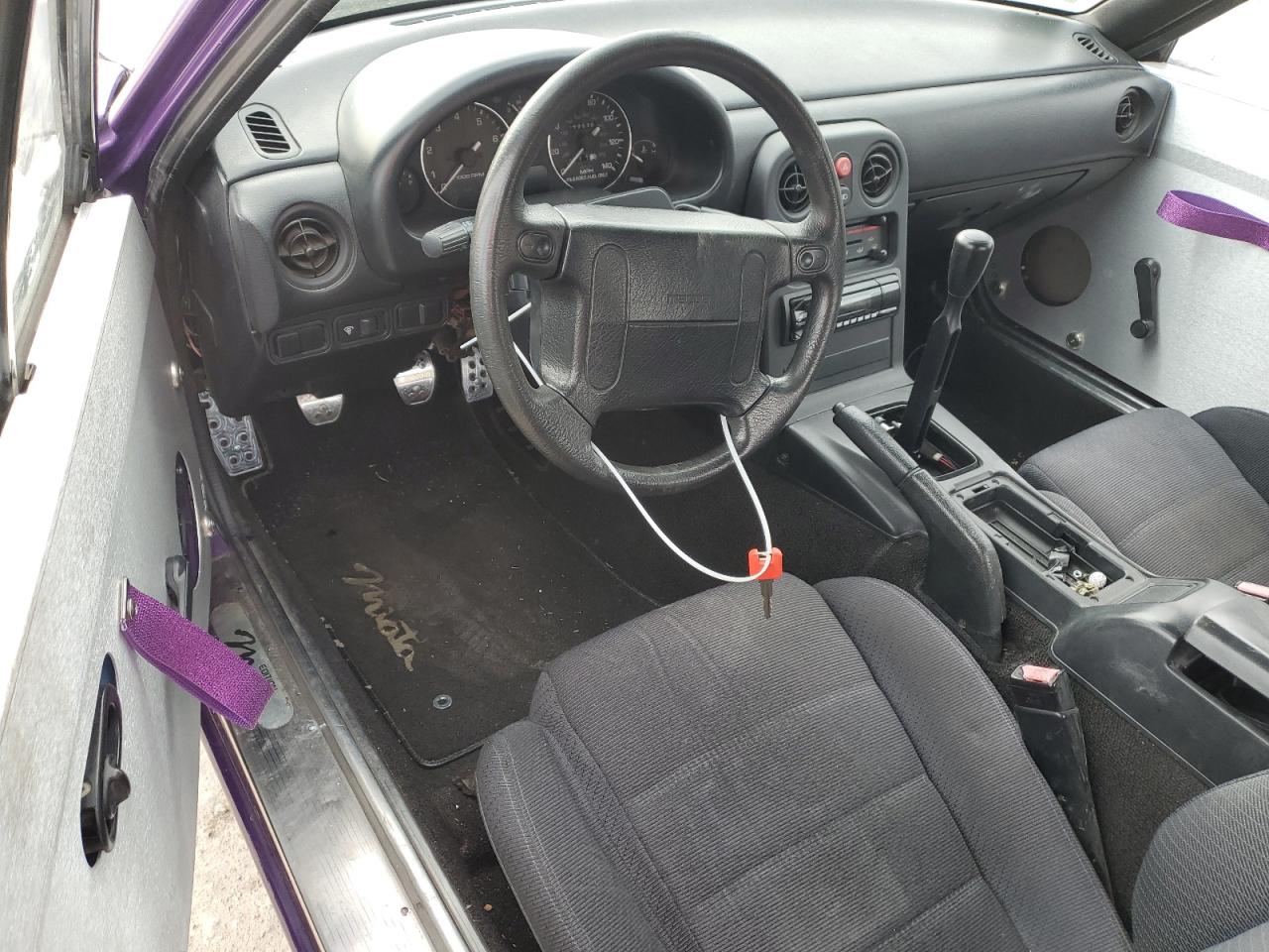 1990 Mazda MX-5 VIN JM1NA3513L0107926 Copart auction photo, rear end / stripped damage thumbnail 8
