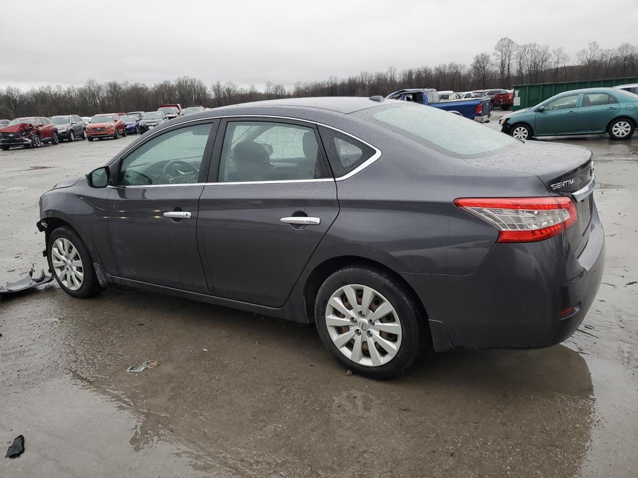2015 Nissan Sentra VIN 3N1AB7AP8FL678027 Copart auction photo, front end / side damage thumbnail 2