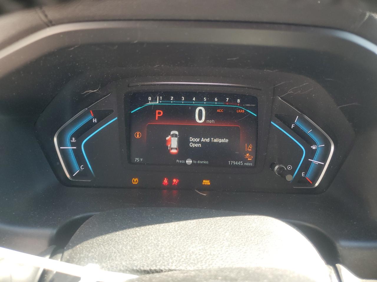 2019 Honda Odyssey VIN 5FNRL6H77KB022357 Copart auction photo, side / front end damage thumbnail 9