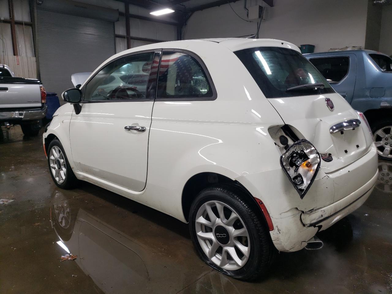 2017 Fiat 500 VIN 3C3CFFKR4HT700052 Copart auction photo, rear end / front end damage thumbnail 2