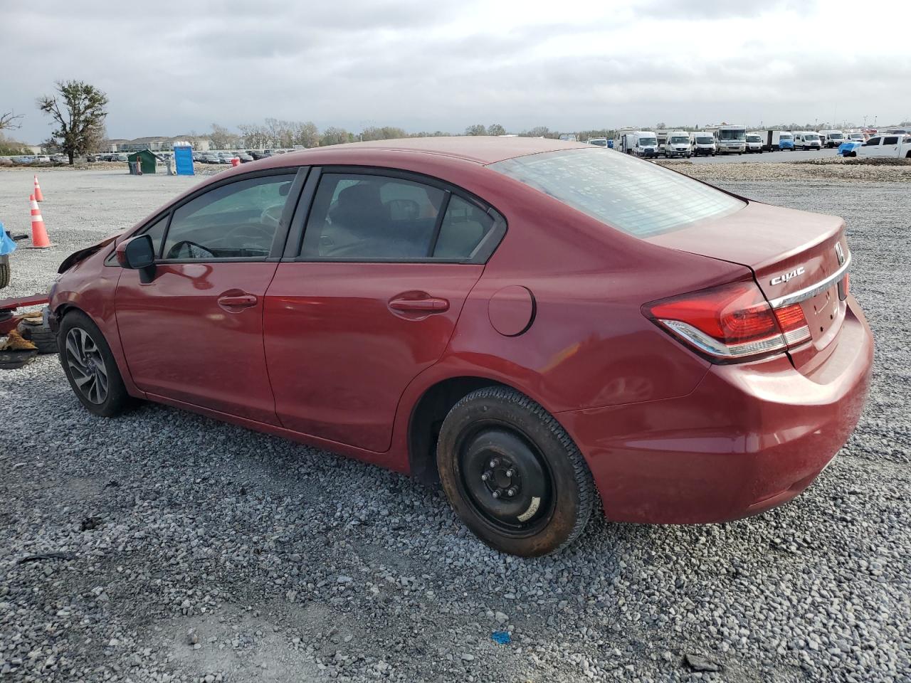 2014 Honda Civic VIN 19XFB2F50EE049815 Copart auction photo, front end / frame damage damage thumbnail 2
