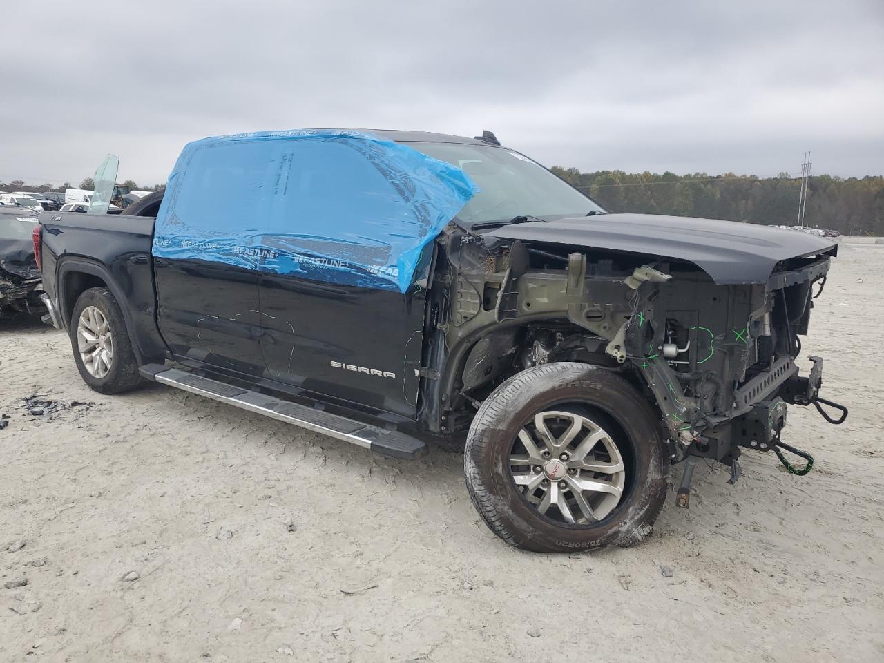 2020 GMC Sierra VIN 3GTU9DED3LG294696 Copart auction photo, front end / side damage thumbnail 4