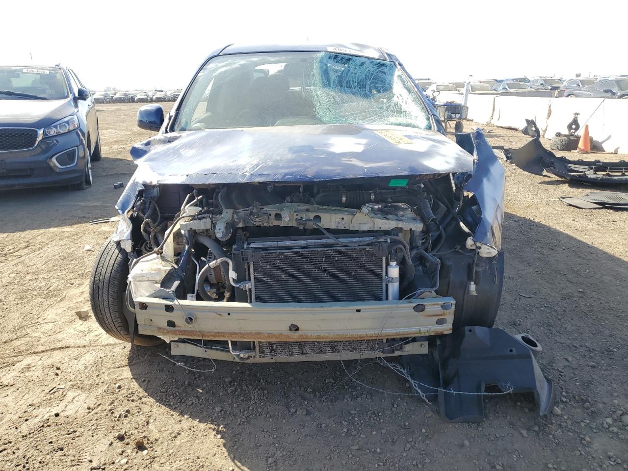 2014 Nissan Versa VIN 3N1CN7AP4EL838340 Copart auction photo, rollover damage thumbnail 5