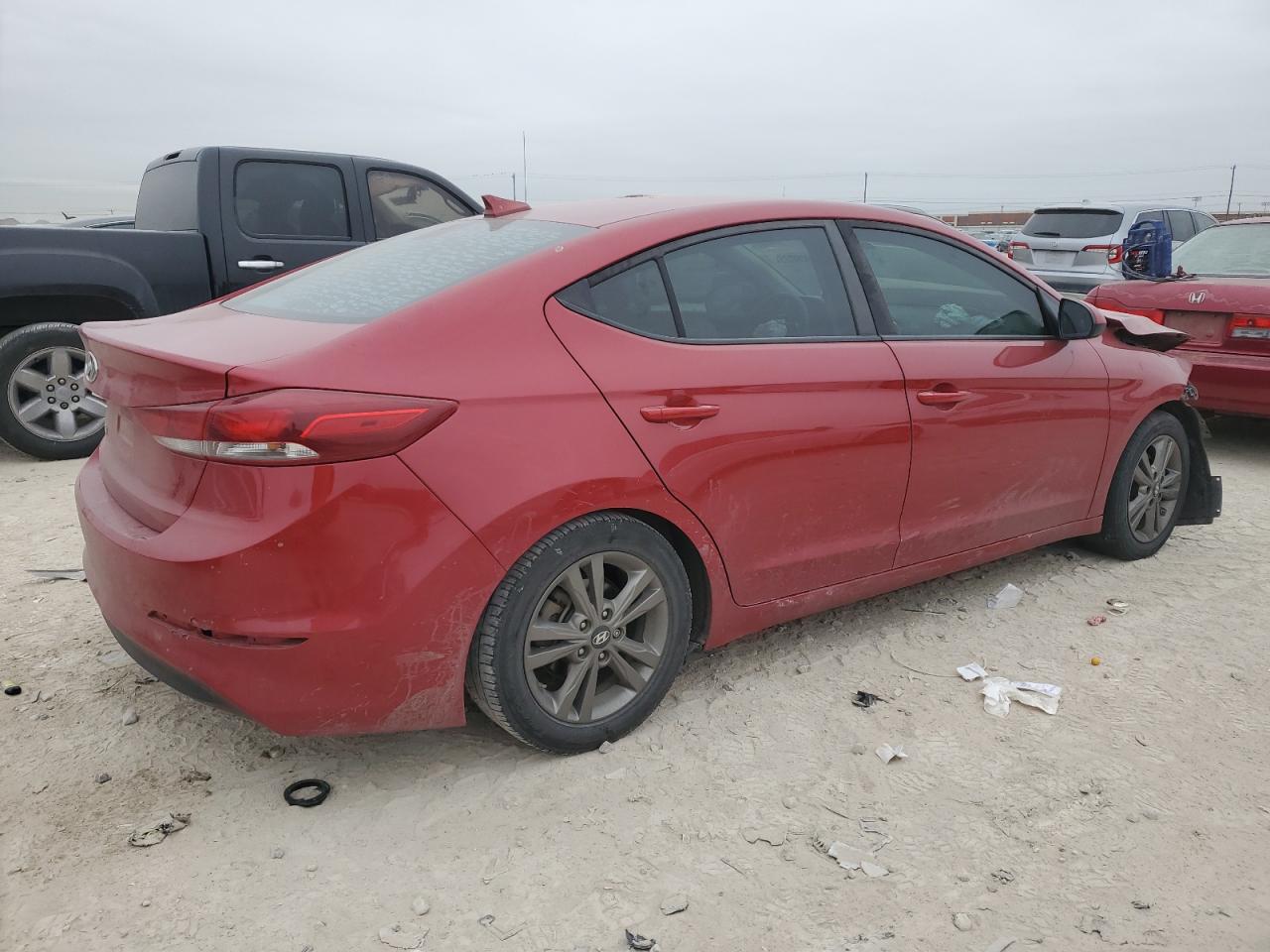 2018 Hyundai Elantra VIN 5NPD84LF1JH357242 Copart auction photo, front end damage thumbnail 3