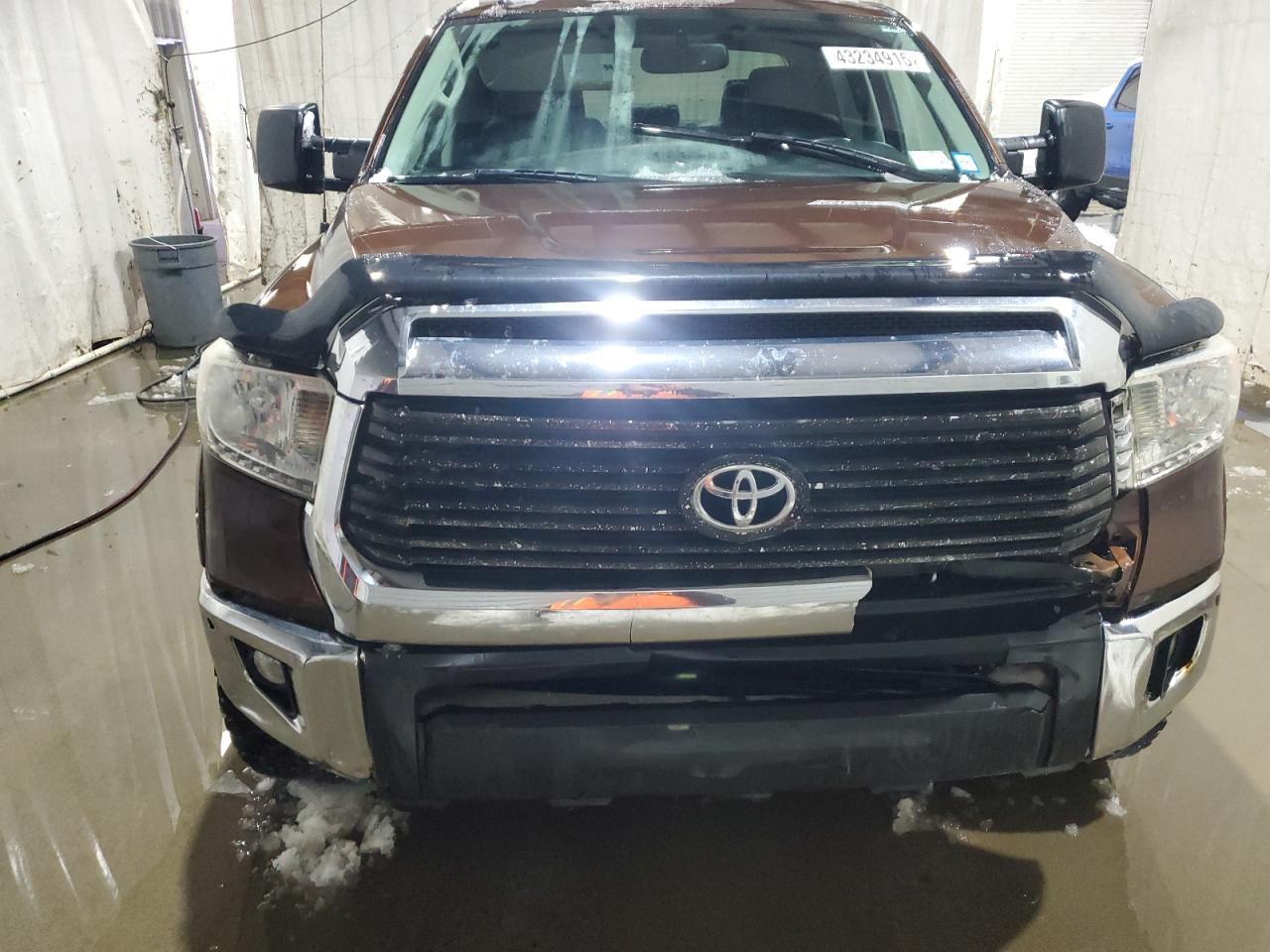 2014 Toyota Tundra VIN 5TFHY5F18EX411007 Copart auction photo, front end / rear end damage thumbnail 5