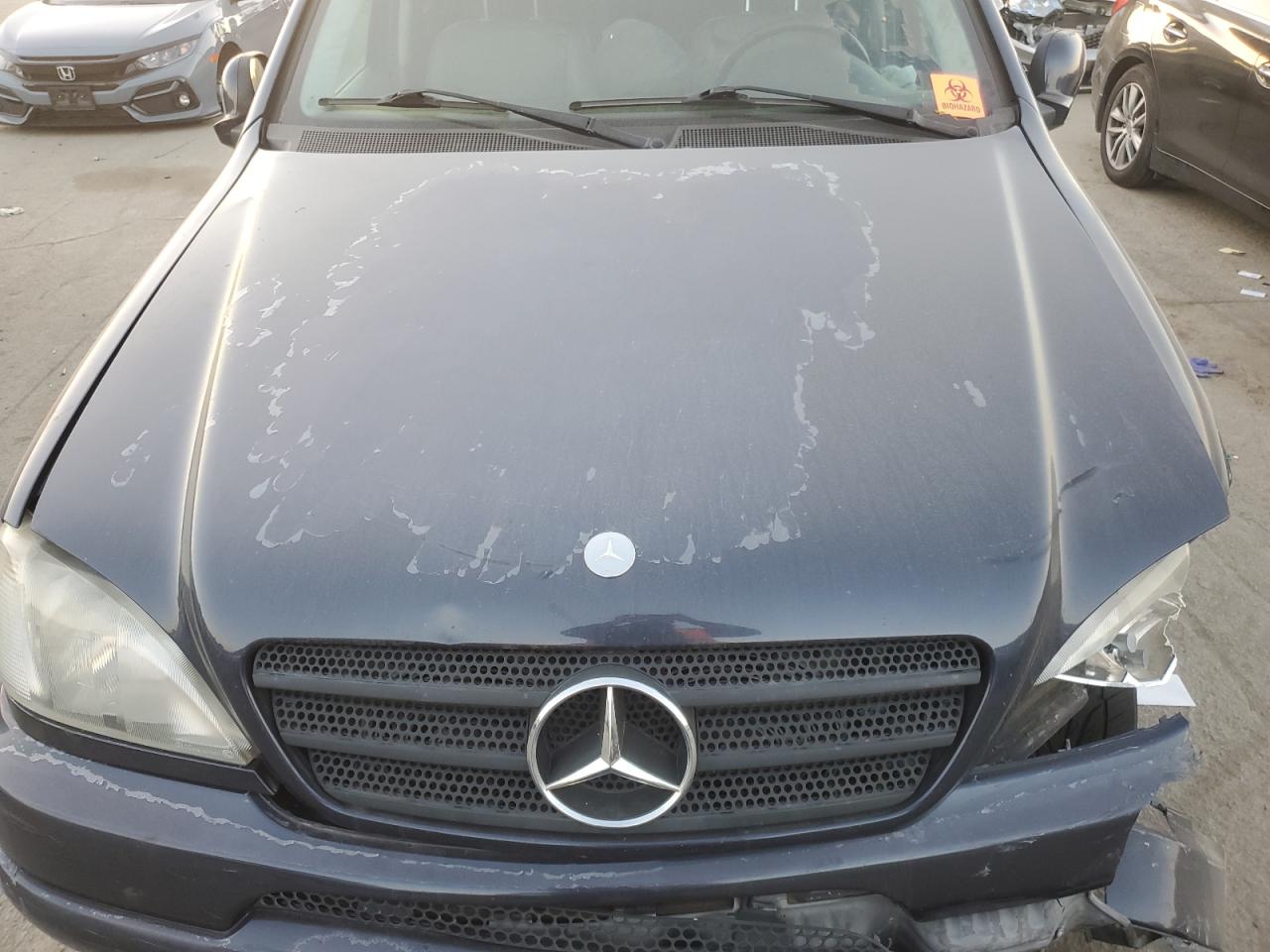 2001 Mercedes-Benz M-klasse VIN 4JGAB72E91A260677 Copart auction photo, rear end / front end damage thumbnail 11