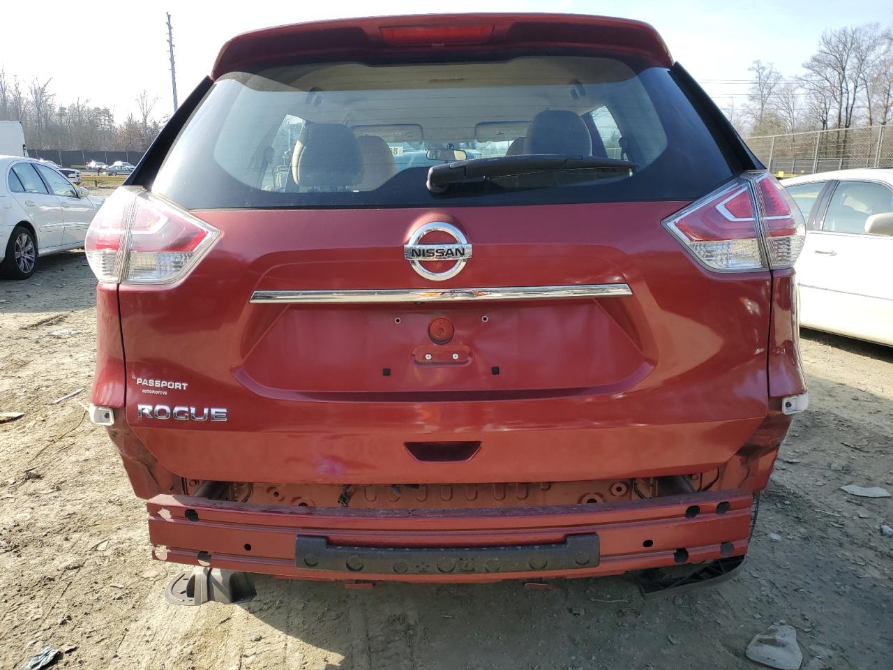 2015 Nissan Rogue VIN KNMAT2MTXFP589165 Copart auction photo, all over damage thumbnail 6