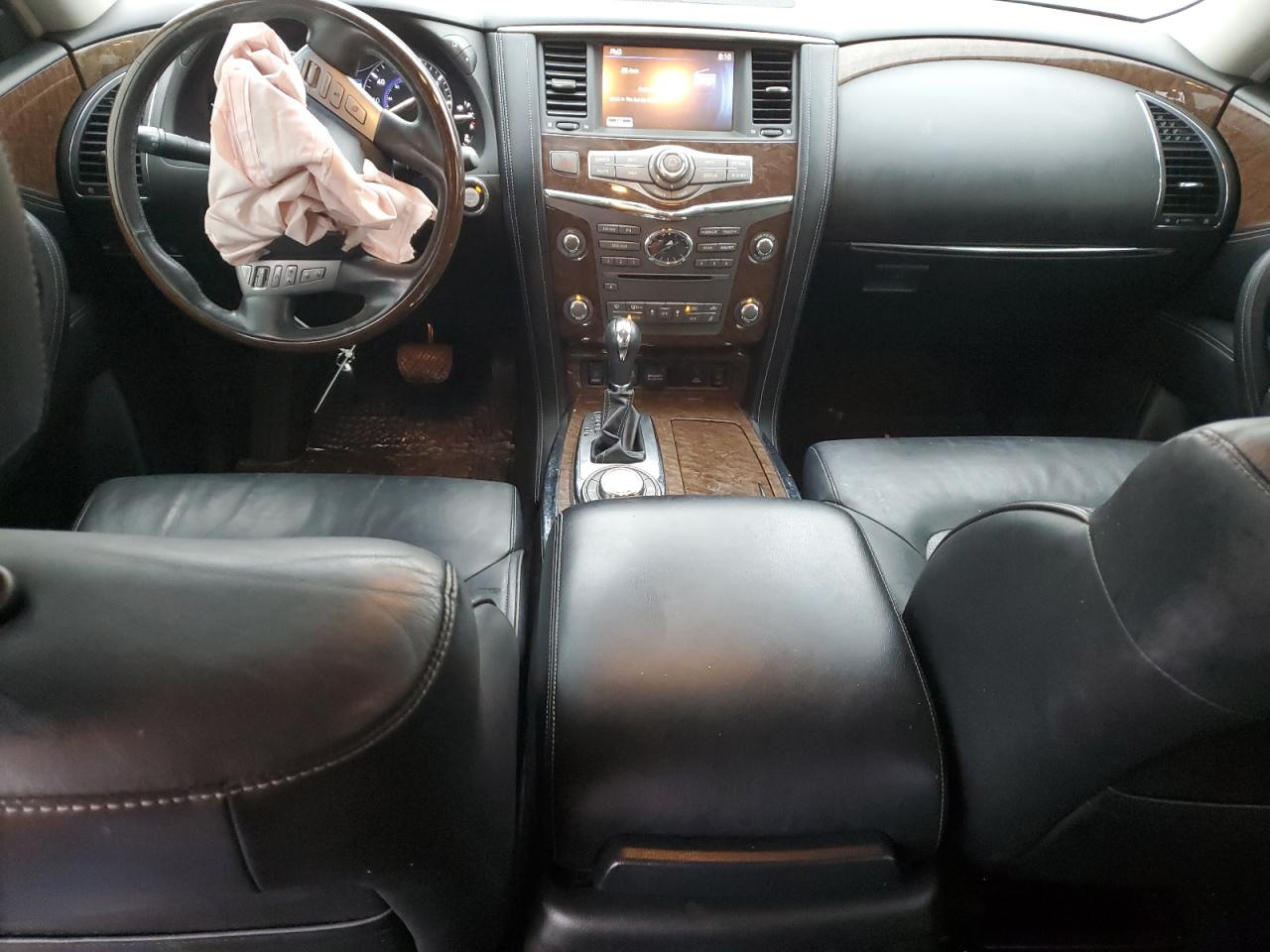 2017 Infiniti QX80 VIN JN8AZ2NE8H9152534 Copart auction photo, front end / side damage thumbnail 8