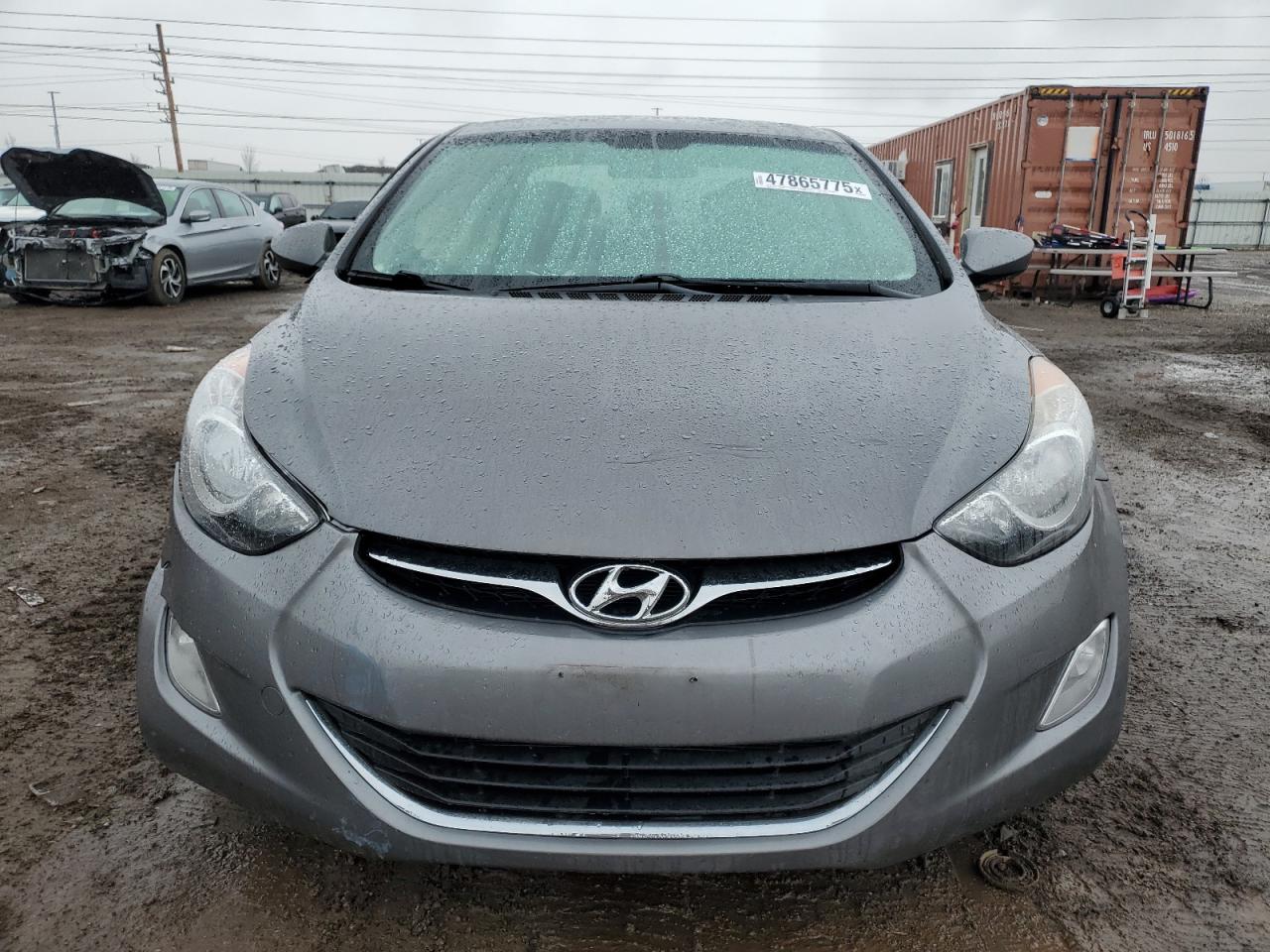 2012 Hyundai Elantra VIN 5NPDH4AE8CH104643 Copart auction photo, front end / side damage thumbnail 5