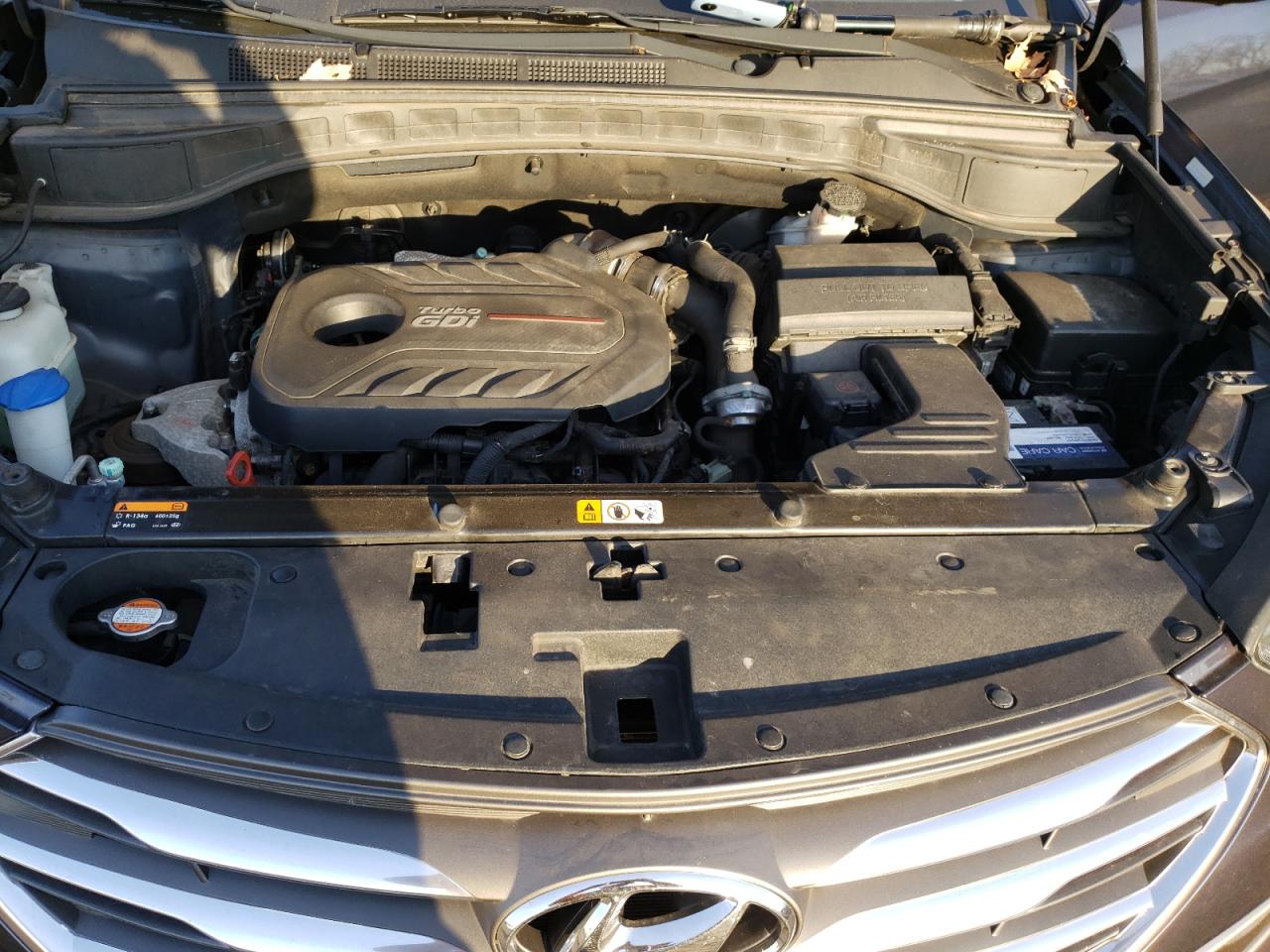 2017 Hyundai Santa Fe VIN 5XYZWDLA2HG468397 Copart auction photo, side damage thumbnail 14
