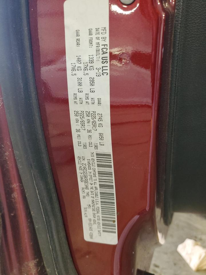 2019 Dodge Caravan VIN 2C4RDGEG6KR661048 Copart auction photo, front end / minor dent/scratches damage thumbnail 13