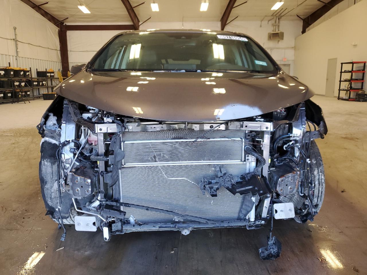 2021 Toyota Sienna VIN 5TDERKEC5MS070204 Copart auction photo, front end / undercarriage damage thumbnail 5